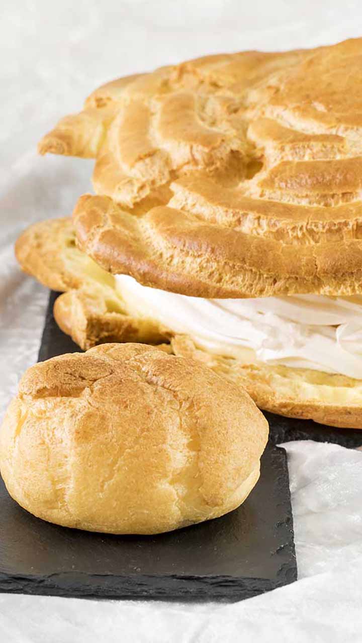 クリーム1500ml！？夢の大きさ♡巨大シュークリーム