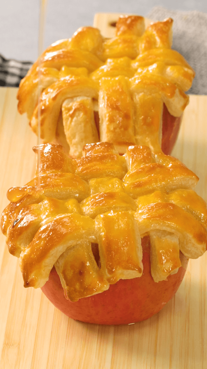 おうちでカフェ気分♡あみあみアップルパイ