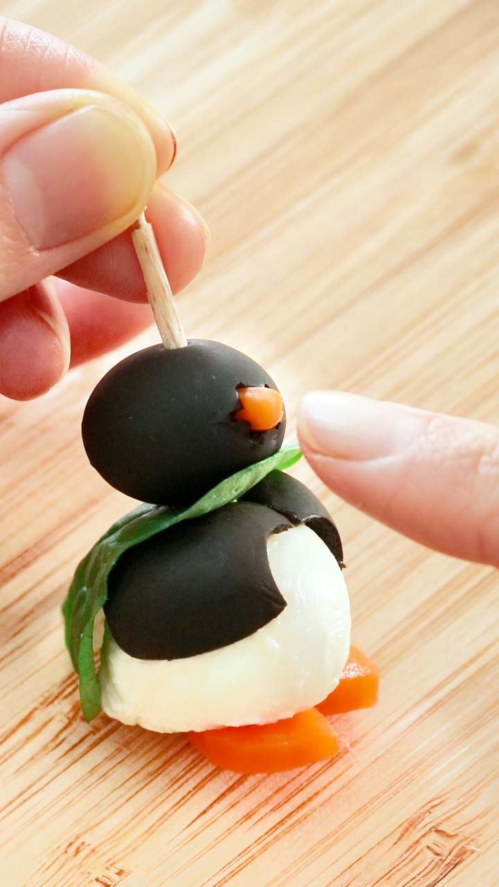 可愛く簡単！オリーブペンギン！