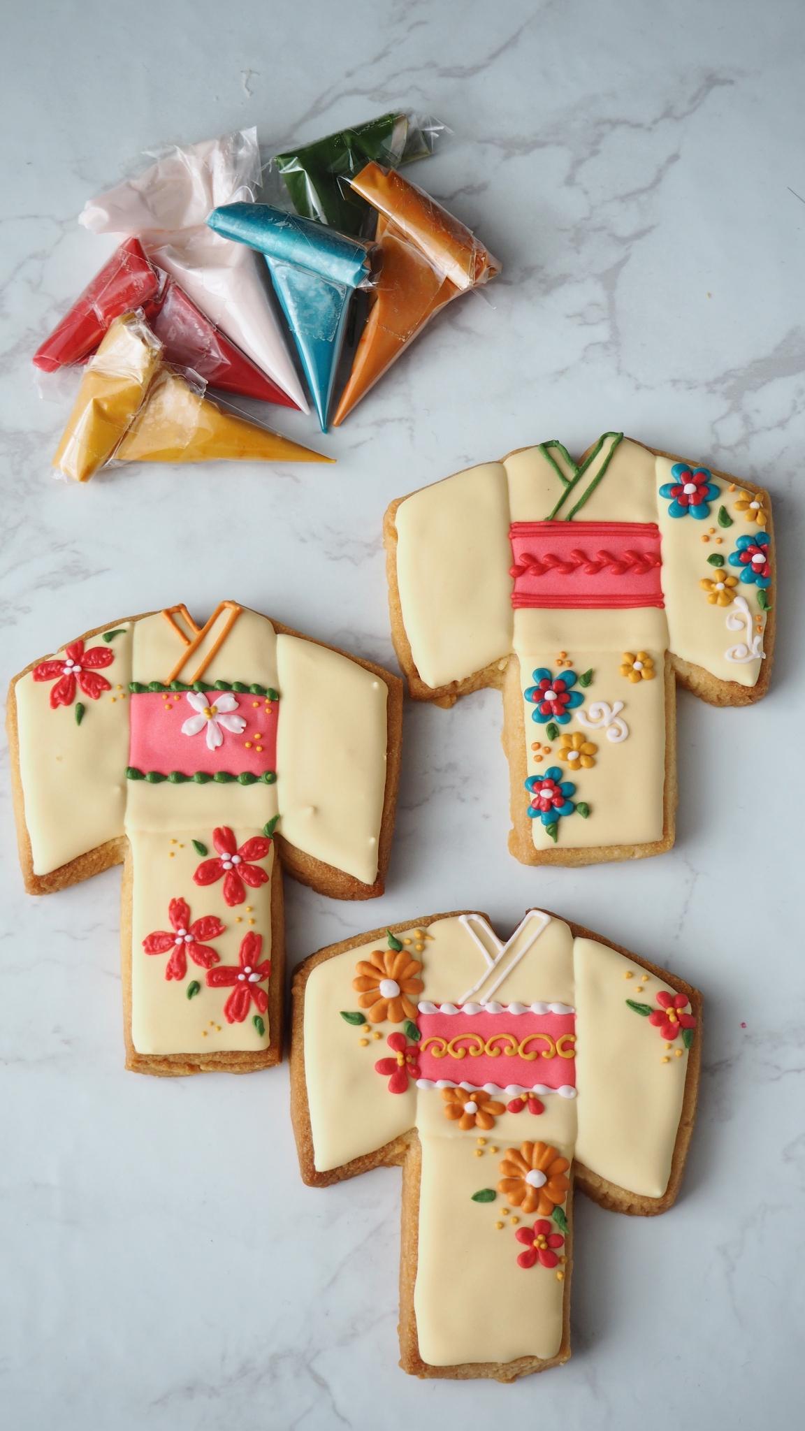 着物のアイシングクッキー