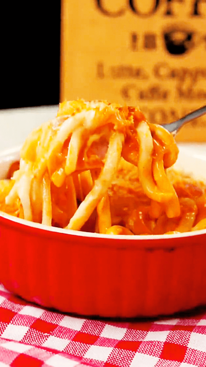 うどんが余ったら！うどんラザニア