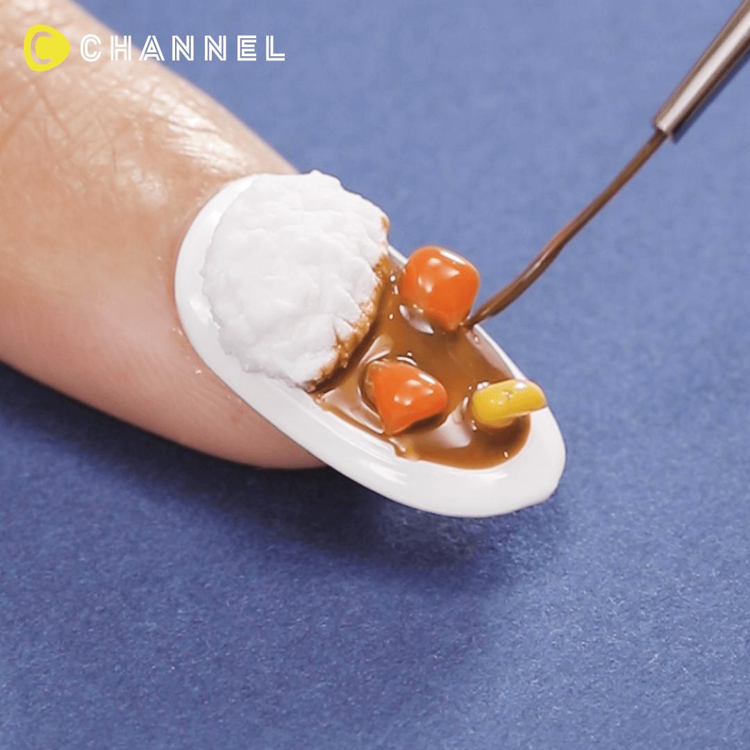 スパイシーな気分…♡みんな大好き!!「カレーネイル」