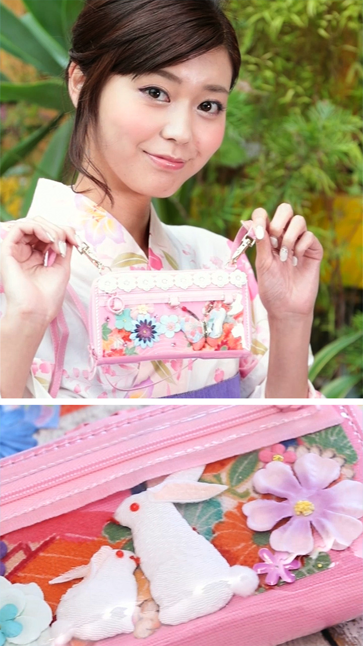 和紙とうさぎが浴衣にぴったり♪携帯ケースの和風DIY