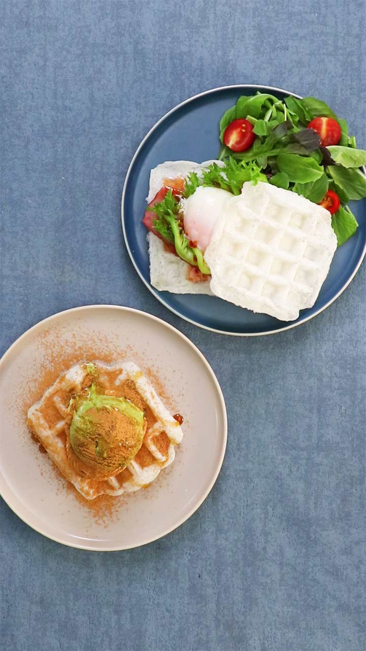 新発想！！お餅×ワッフルでモッフル♡