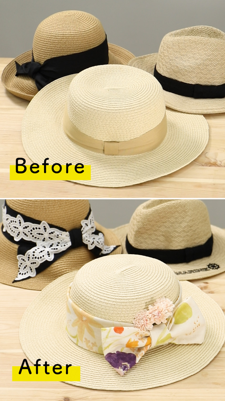 夏休みの前に♡シンプルな帽子をCUTEにする方法３選