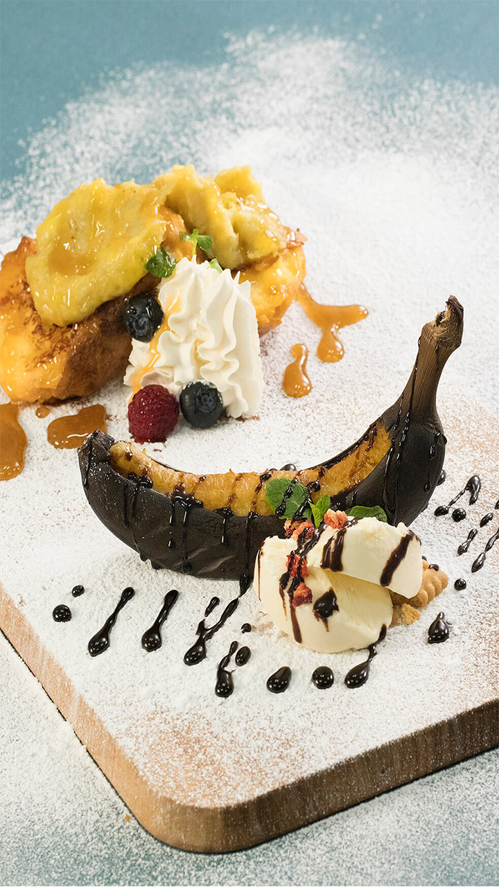 まっくろ！?とろとろ焼きバナナ