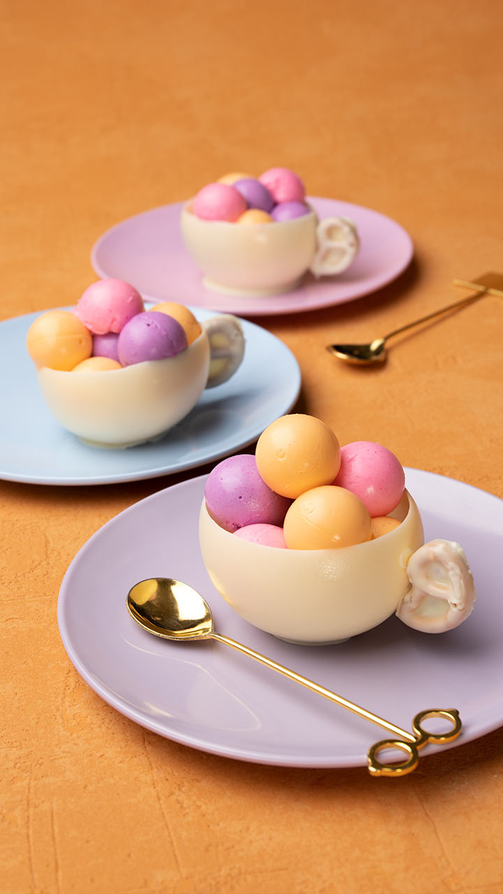 まるごと食べて♡ティーカップレアチーズ