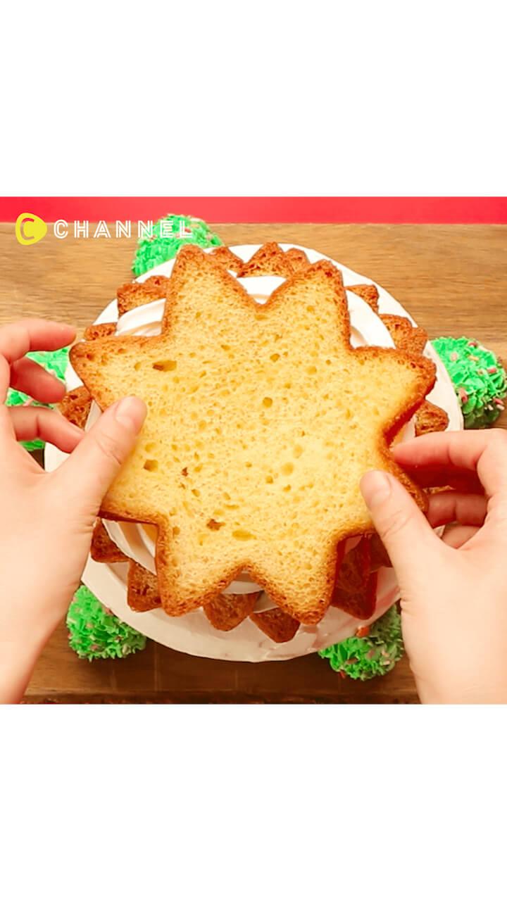 おうちで可愛くゴージャスに♡クリスマスツリーケーキ