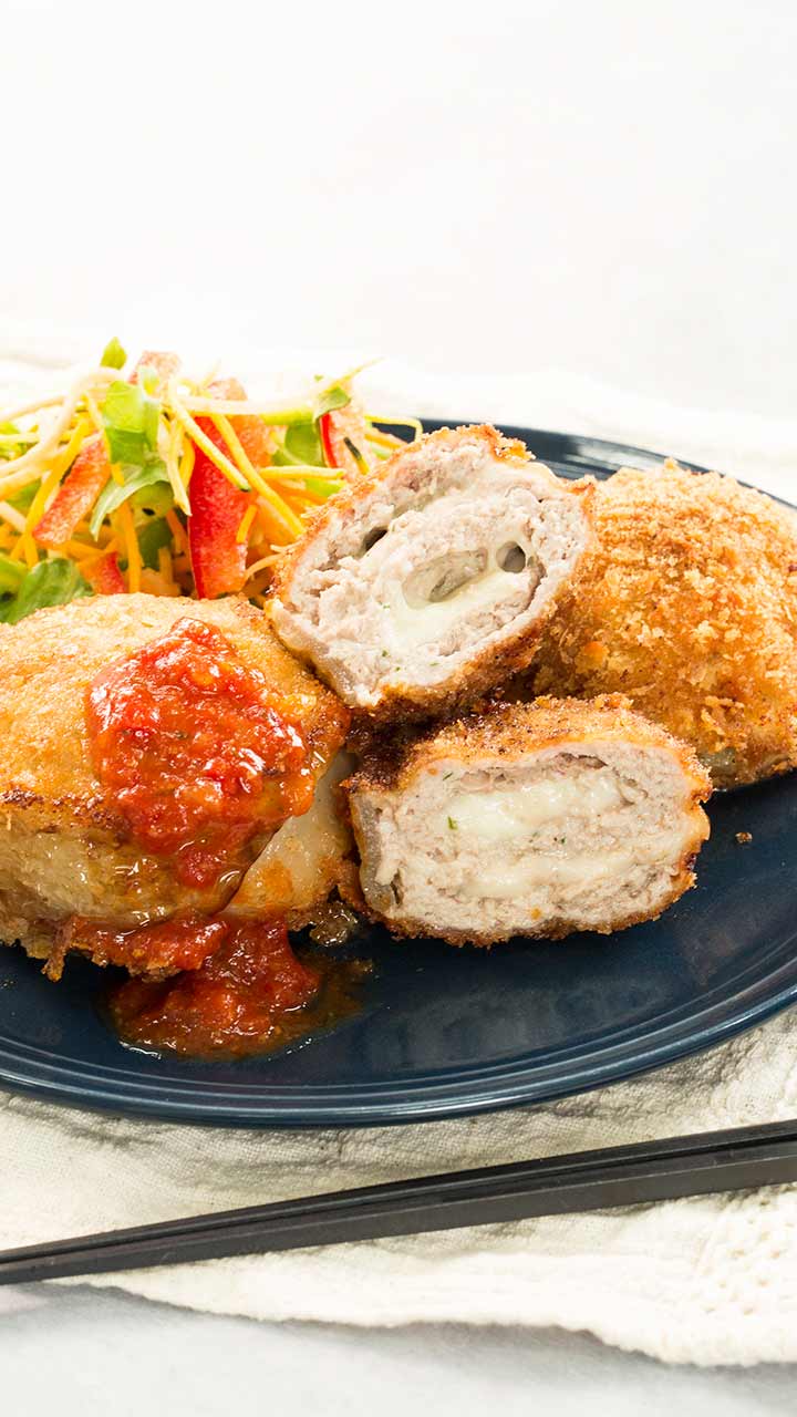 たまにはガッツリ！おうち料理♡ミートミルフィーユフライ