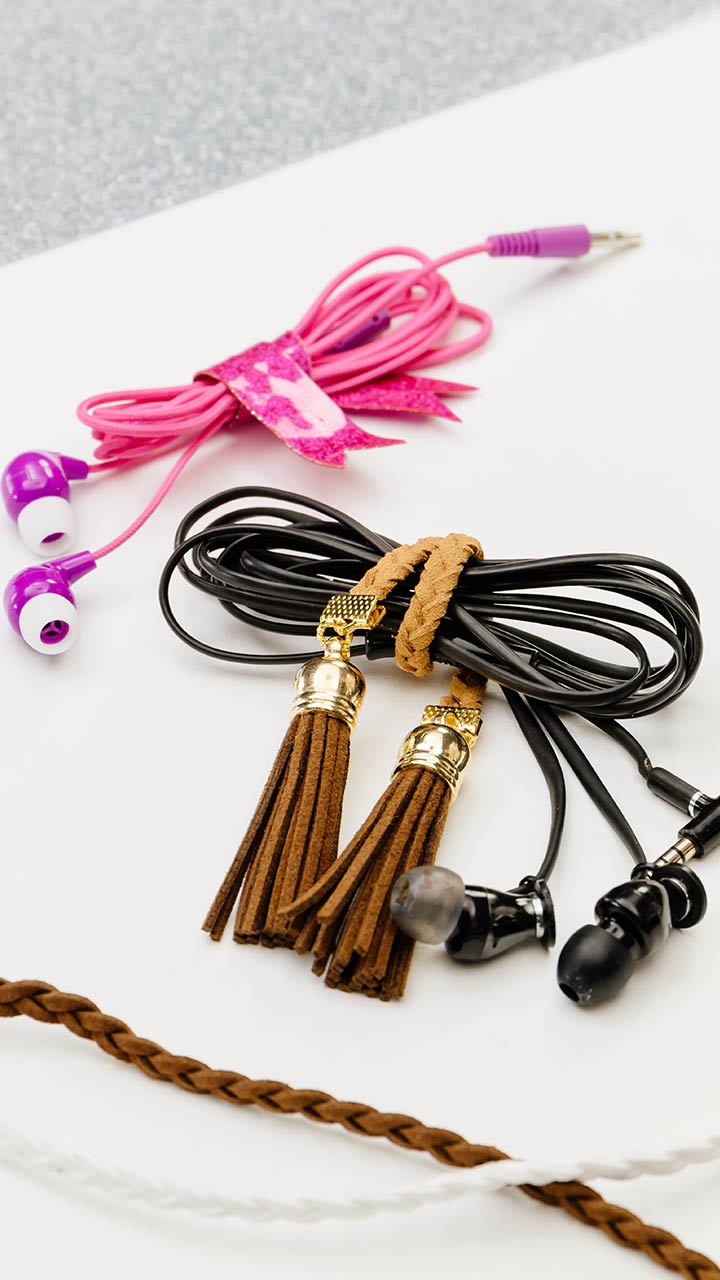 グチャグチャからさよなら♡手作りイヤフォンホルダー