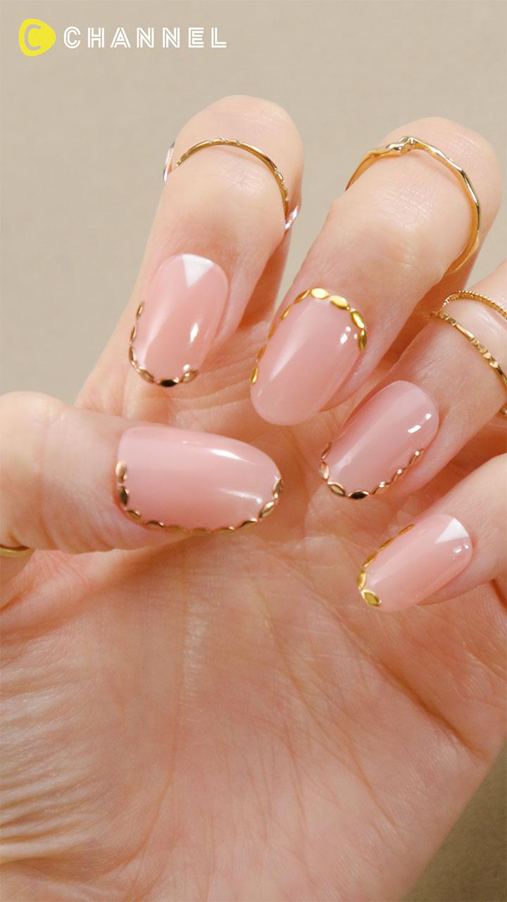 リングに似合う♡スタッズネイル