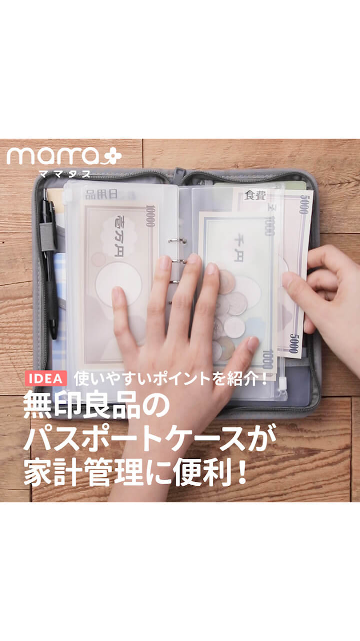 使いやすいポイントを紹介！無印良品のパスポートケースが家計管理に便利！