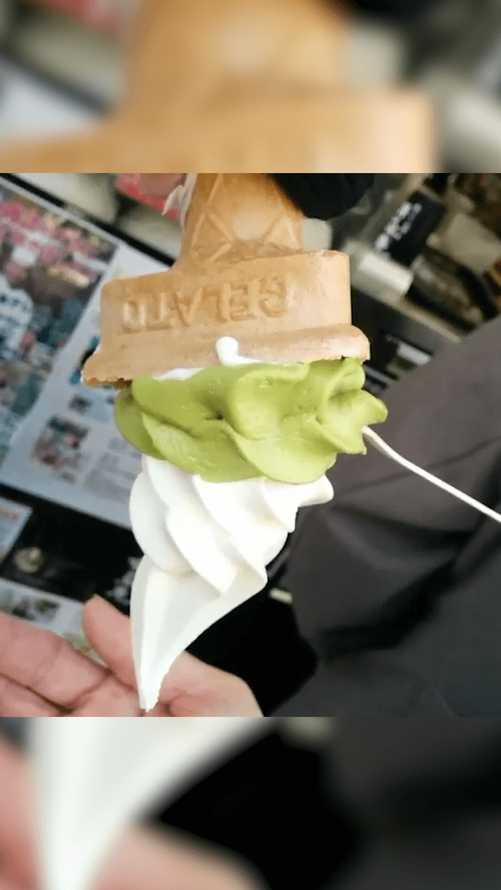 京都の濃厚ソフトクリーム！濃厚すぎて逆さまにしても落ちない……!?