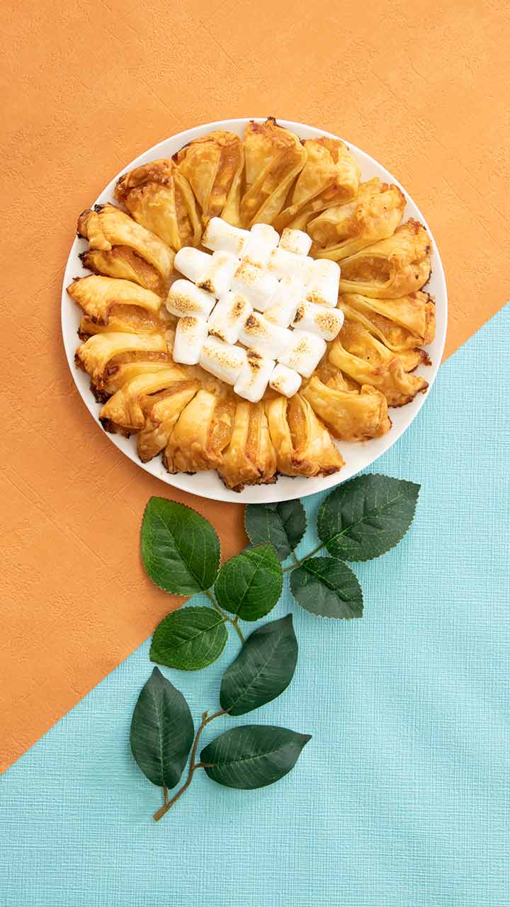 ちぎって食べて♡BIGひまわりパイ