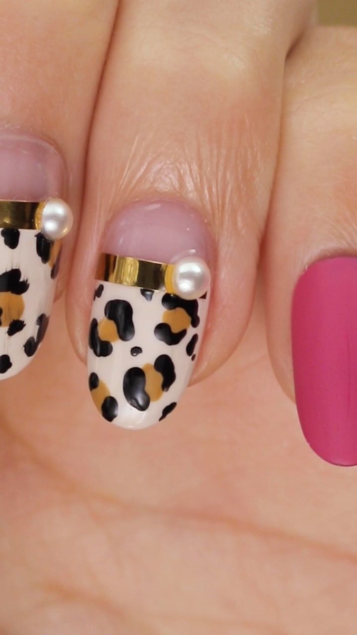 セルフでトレンドネイル！基本のレオパード柄ネイル