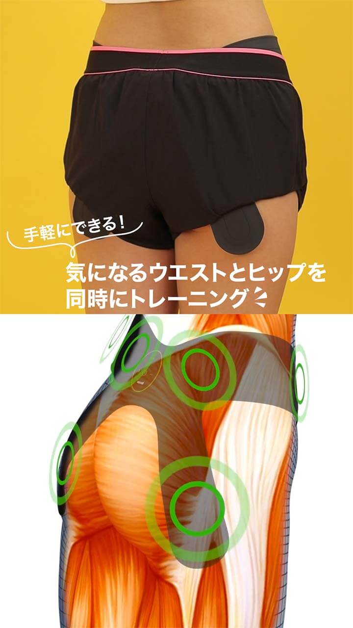 手軽にできる！気になるウエストとヒップを同時にトレーニング！