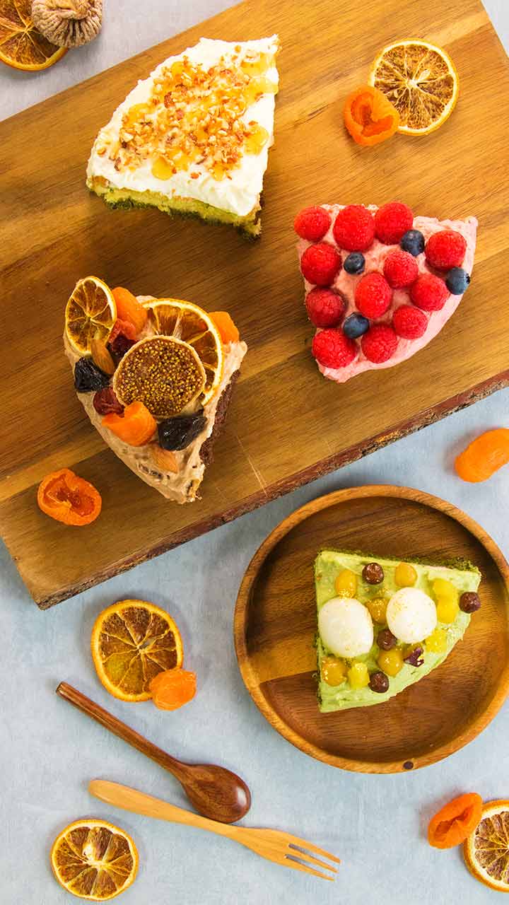 【裏ワザ】1ホールで4つの味♡クォーターケーキ