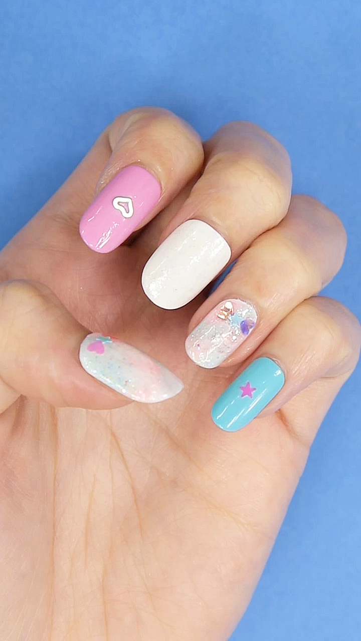 パステルネイルで女の子らしく！ファンシーゆめかわネイル