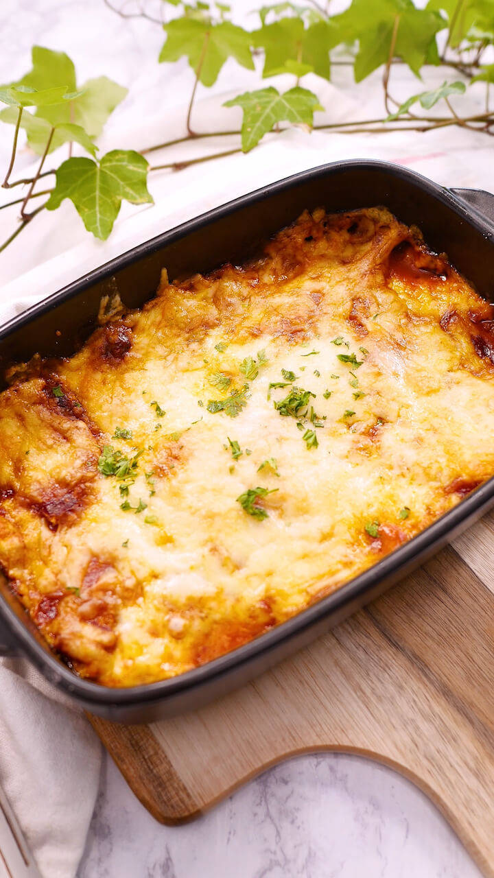 本物よりも美味しい！！モッチモチせんべいラザニア