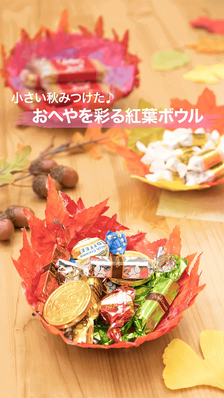 小さい秋みつけた♪おへやを彩る紅葉ボウル