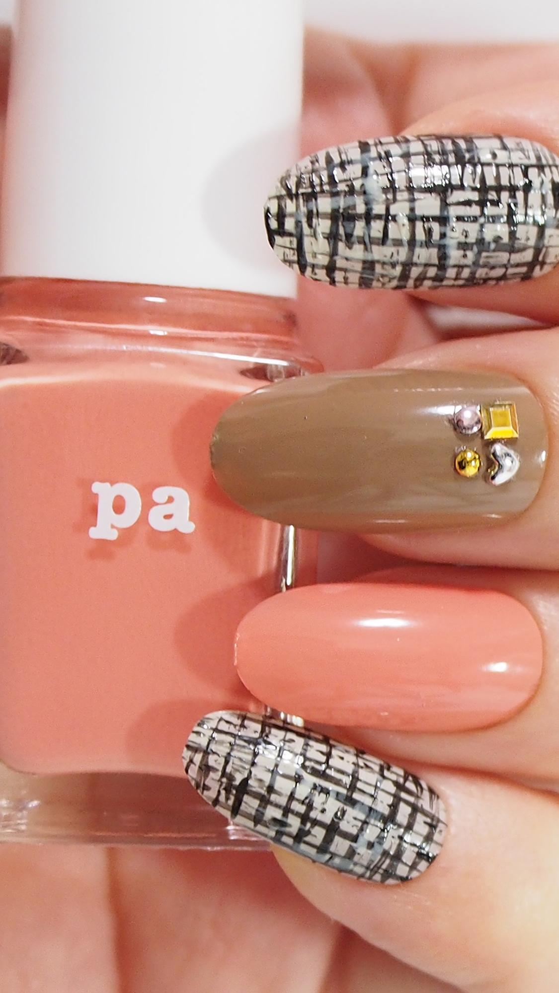 しずくネイル筆でツイードネイルの塗り方動画 Paネイル新色 C Channel