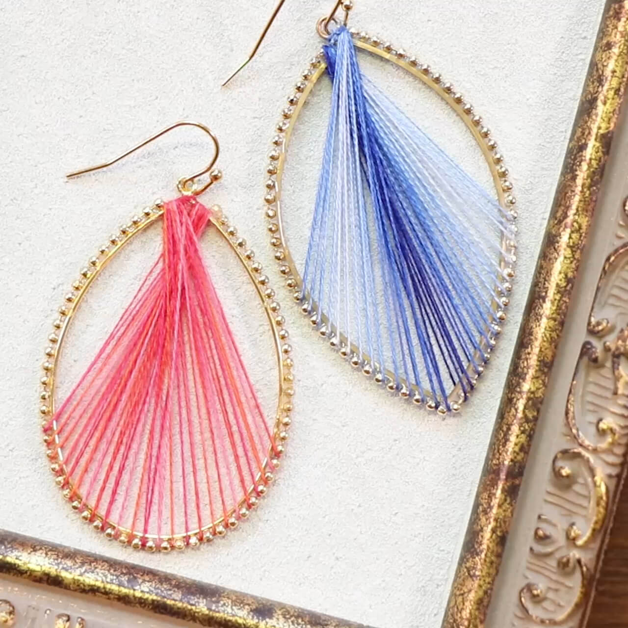 巻いてグラデーション「スタイリングピアス」