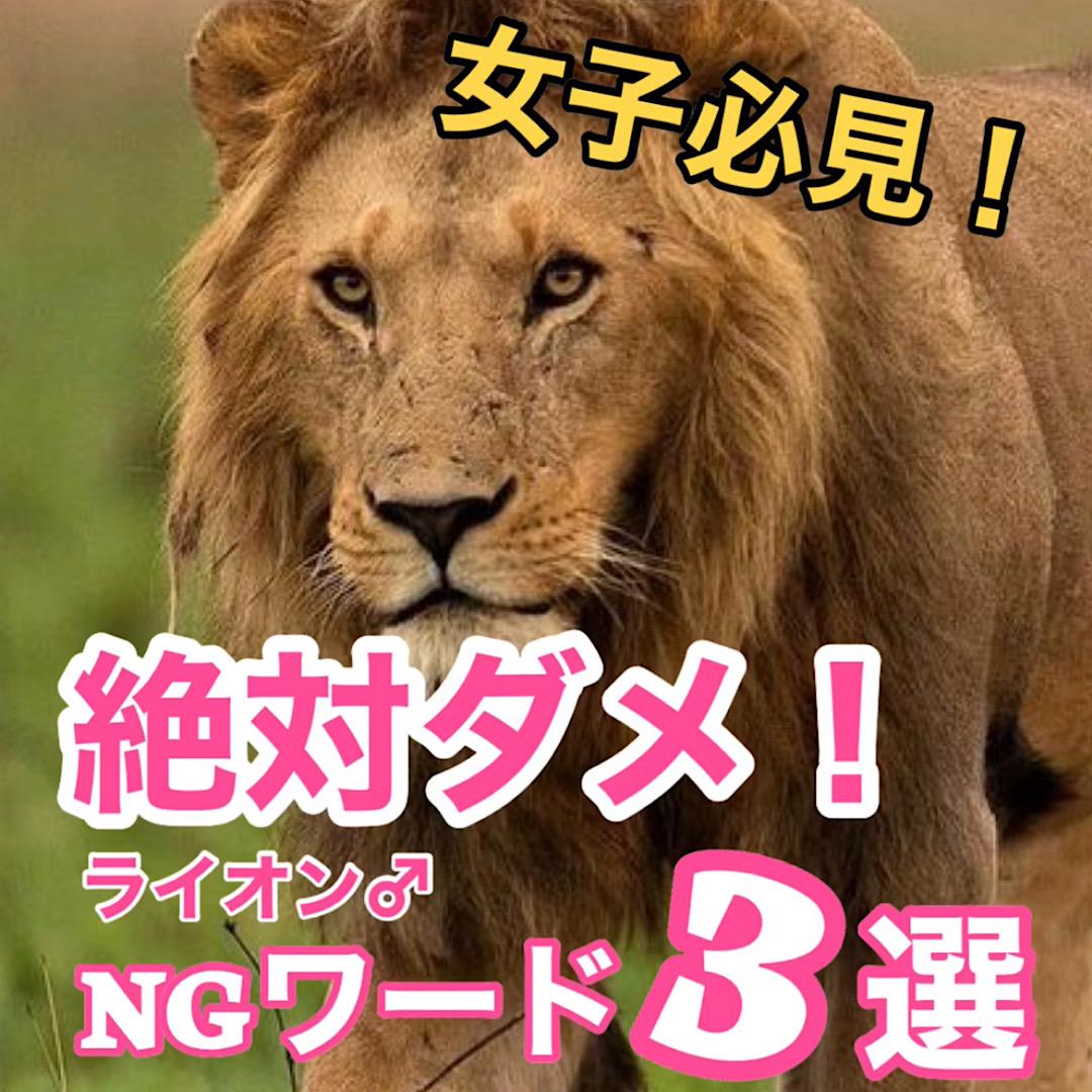 絶対ダメ！ライオン男が嫌がるNGワード3選 