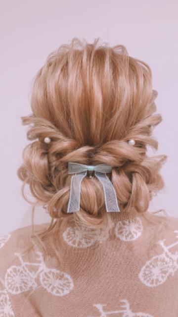 シニヨンアレンジ❤️