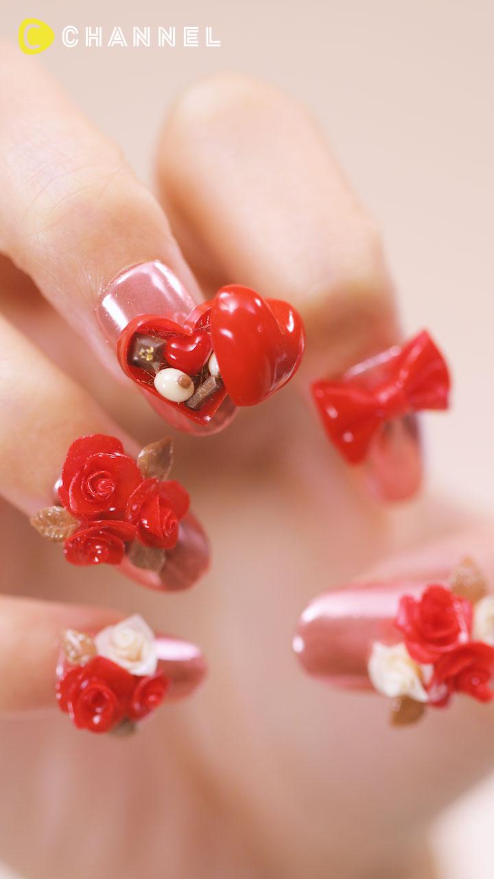 หวานเหมือนขนม เล็บหัวใจของคนอินเลิฟ ♡