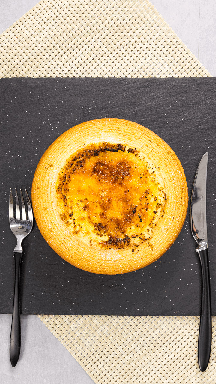 ３つの食感のコラボレーション♡チーズバームブリュレ