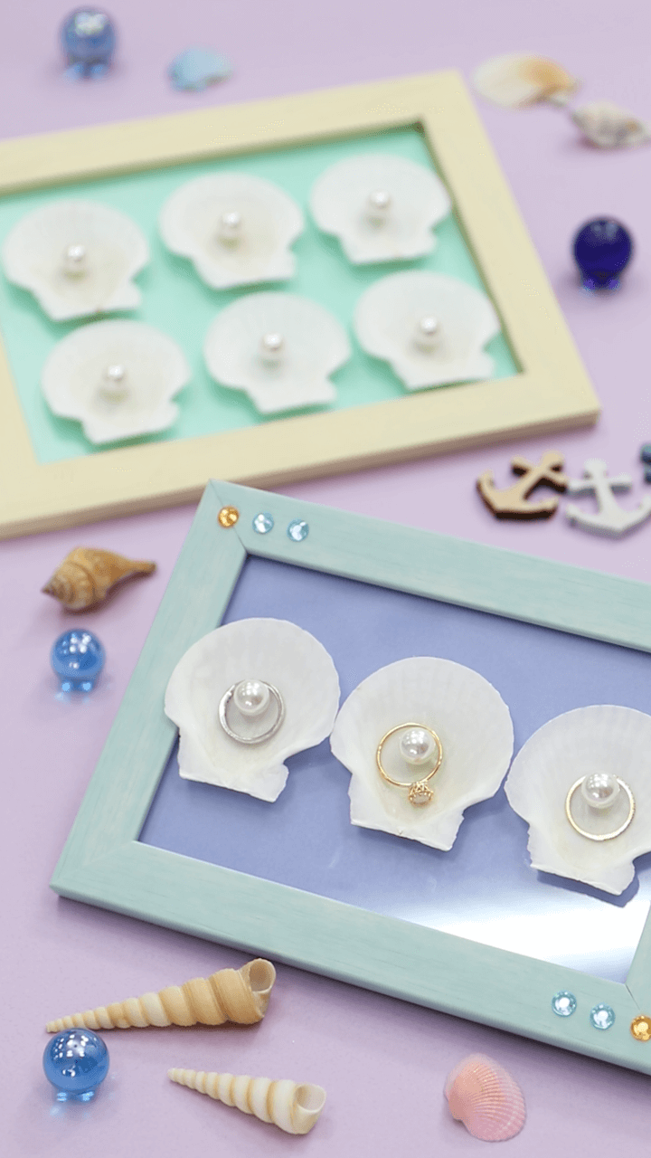 貝殻にジュエリーを集めて♡マーメイドの宝物♡