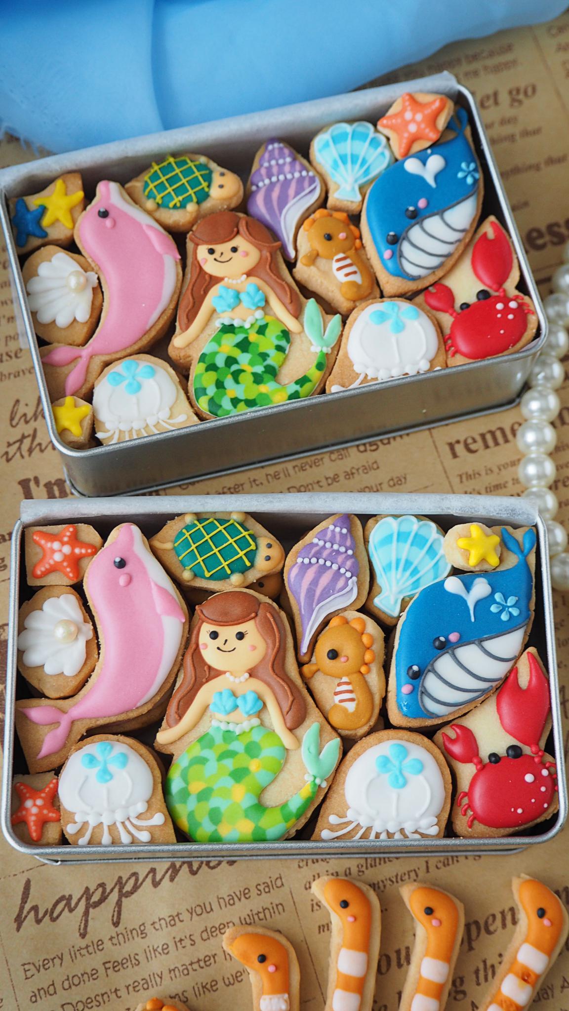 人魚姫のクッキー缶♡