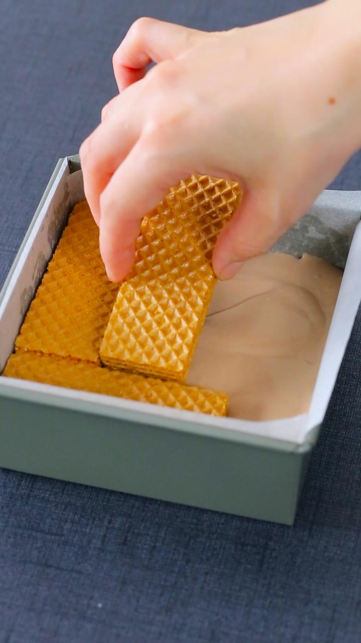 材料３つ！ウエハースで豪華アイスケーキ