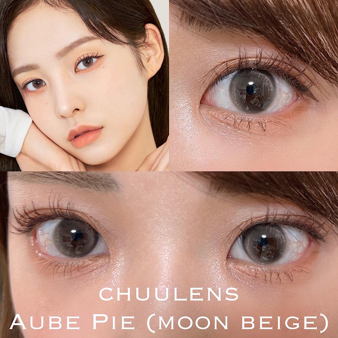 カラコンレポ chuulens aube pie moon BEIGE