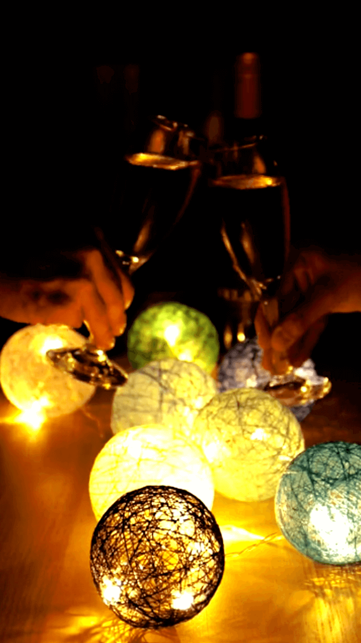 自宅が落ち着くバーになる！糸で包む「ふんわりコットンランプ」で癒やされよう♪