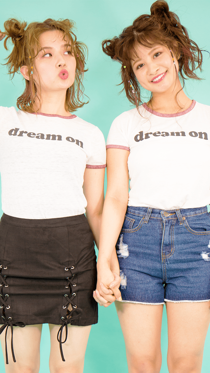 学園祭でもお目立ち！親友ヘアアレンジ