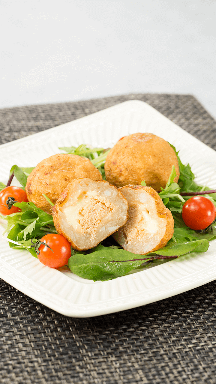 くせになる美味しさ♡まんまる長芋チーズ明太