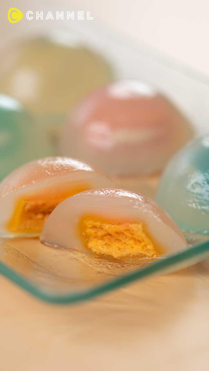 蒸しタピオカでプルつやカラフルスイーツ