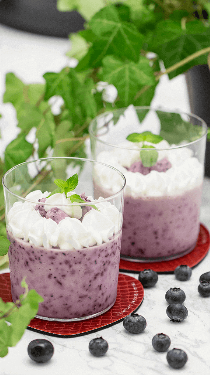 ぷるるん！ヘルシーブルーベリープリン