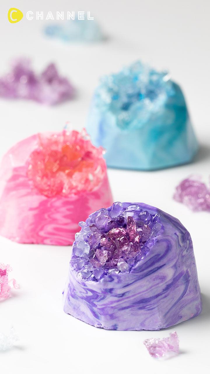 ツヤ感が◎映え必至のジオードムース