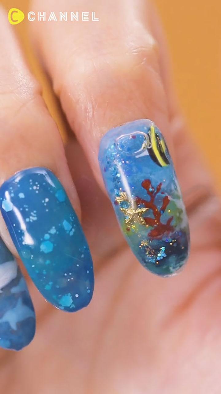 เล็บตู้ปลาทะเล สวยเท่เก๋เกินเบอร์