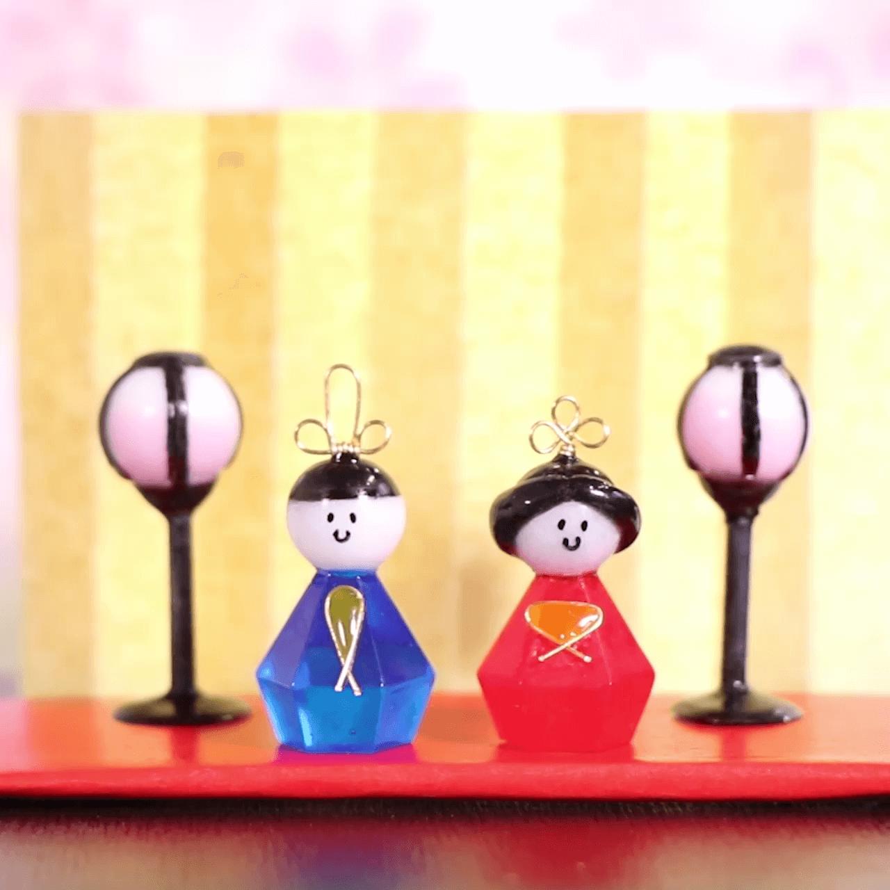 モールドを組み合わせて♪ 「ミニ雛祭り」