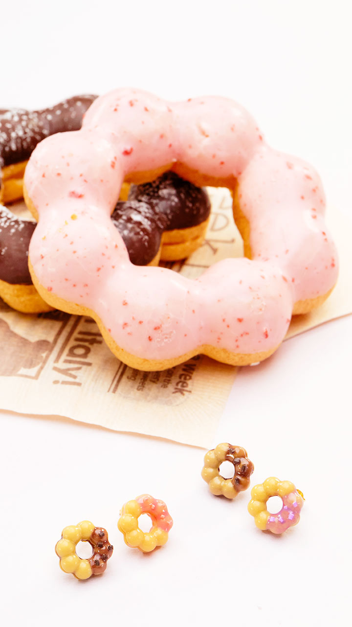 リアルすぎて食べたくなっちゃう？ ミニチュア♡ドーナツピアス