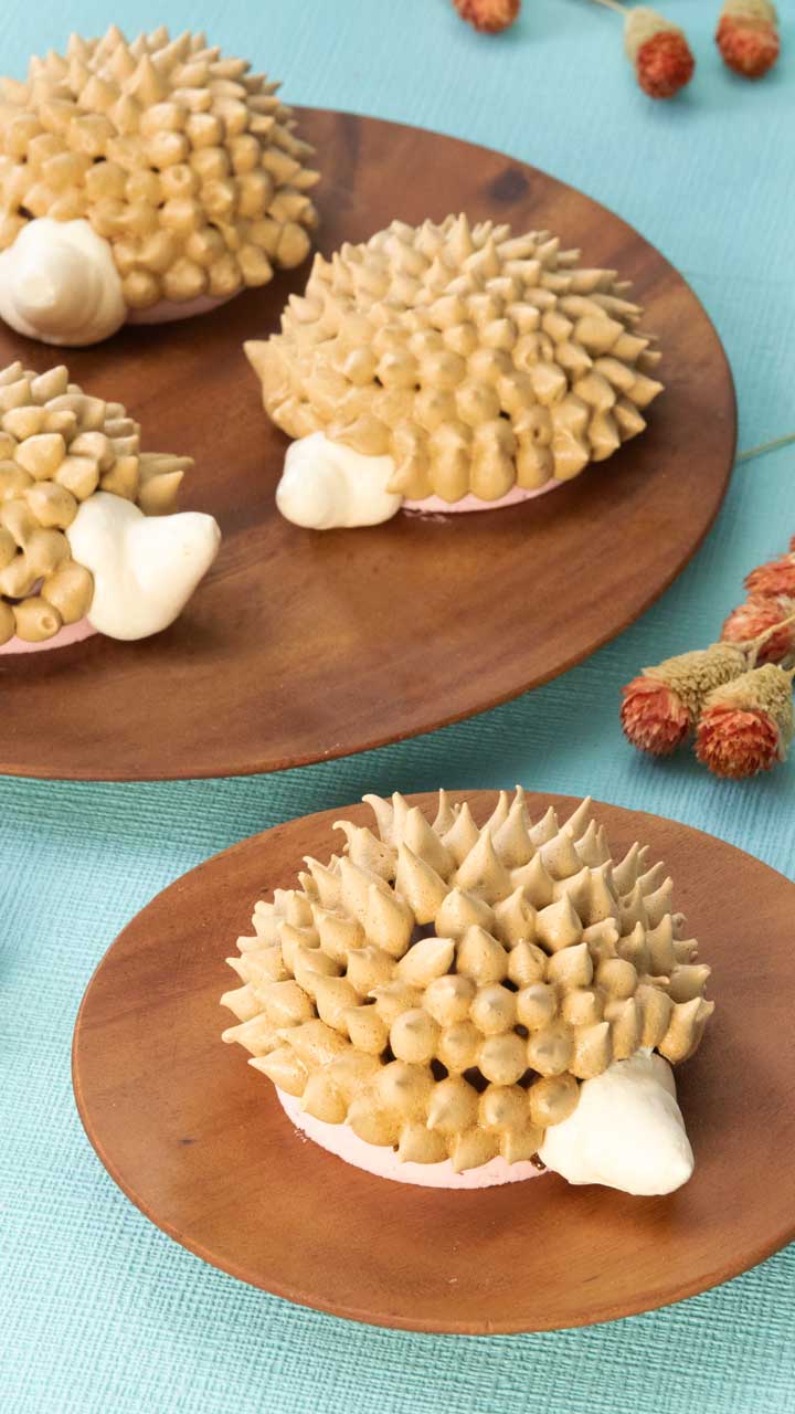 サクッとろ〜♡ツンツン頭のハリネズミスイーツ