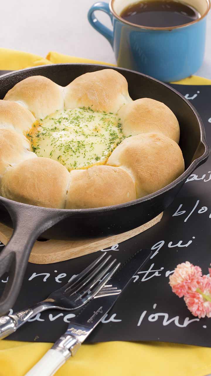 ４種も楽しめる！カマンベールピザパン