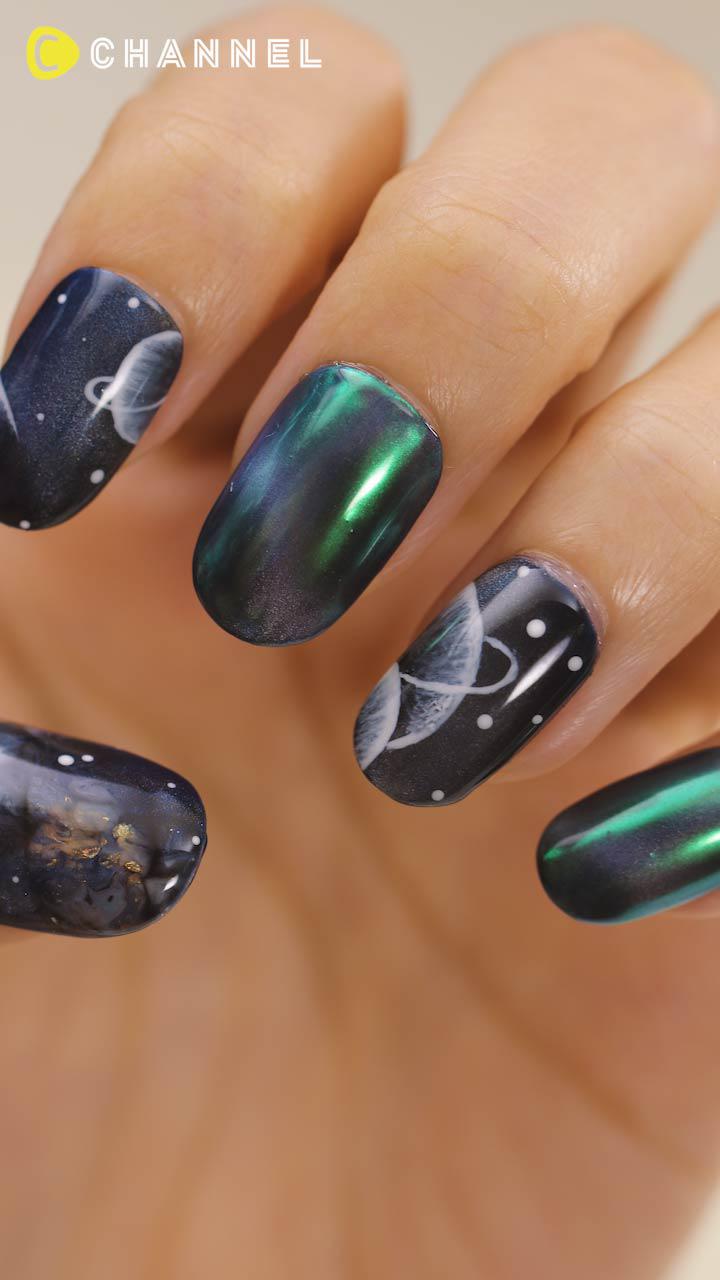 手の中の小宇宙♡ギャラクシーネイル