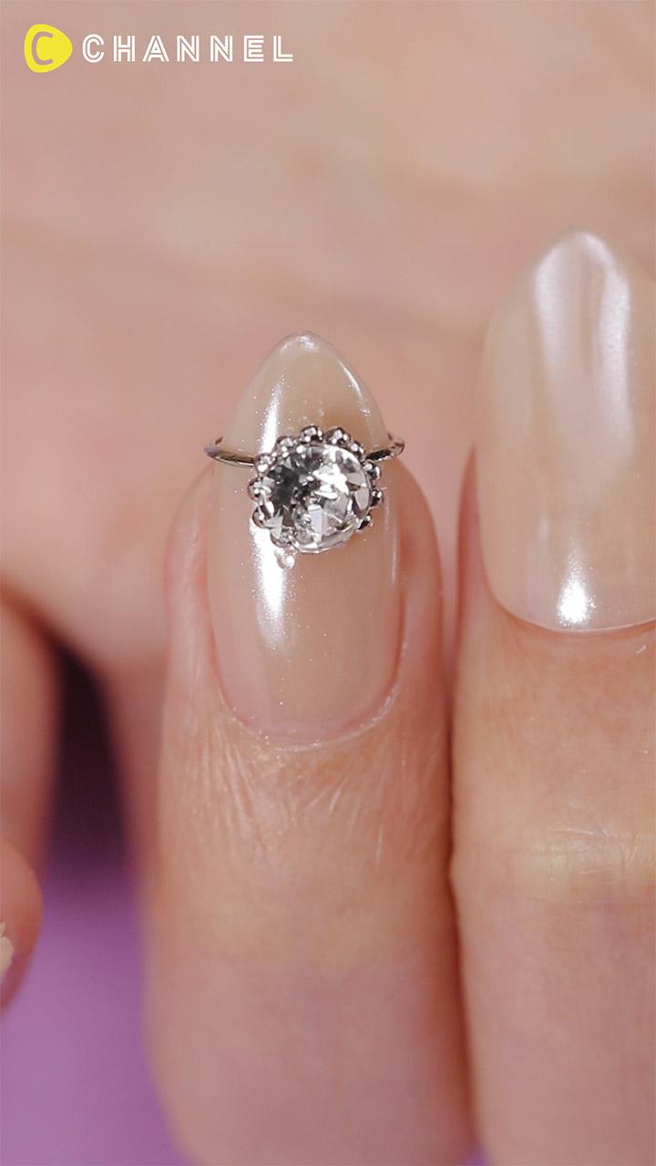 ジューンブライド♡指輪ネイル