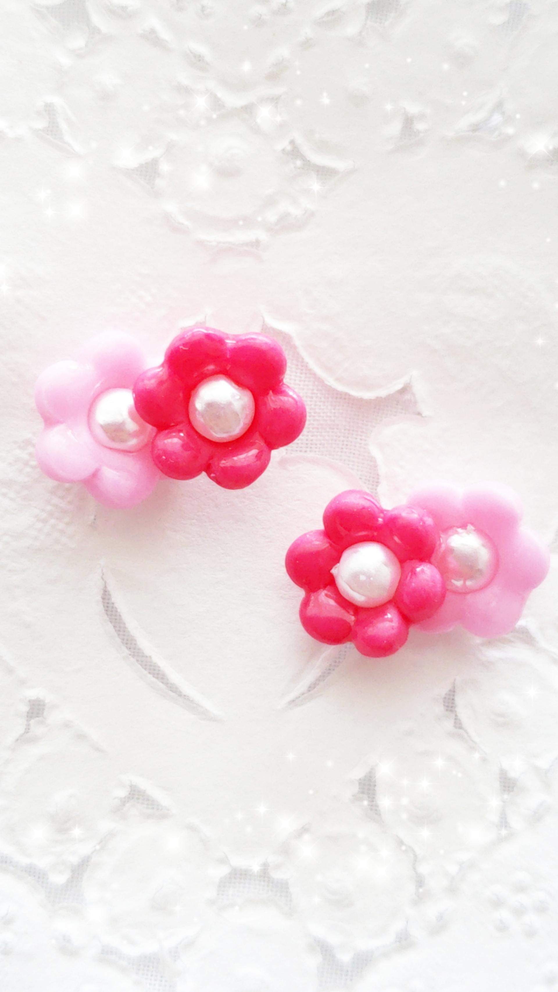 【アクセサリーパーツDIY】クラフトプチフラワー×パール