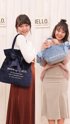 【どっちが好み？】Maison de FLEURベロアトート