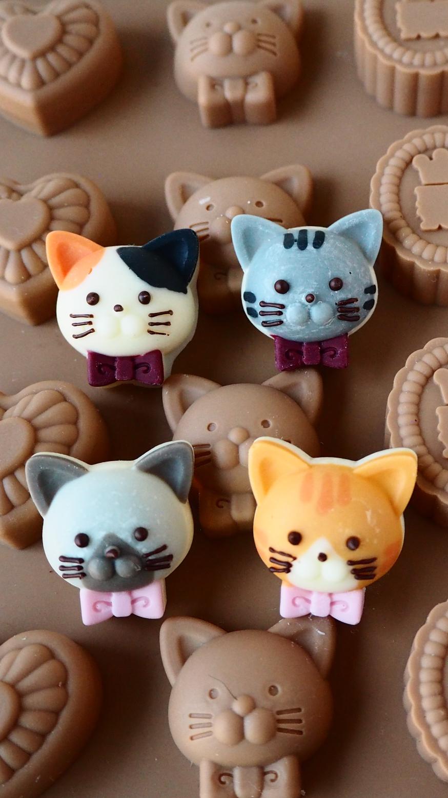 4種類の猫チョコレート